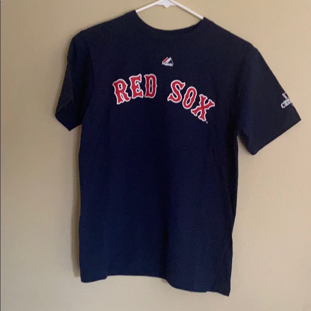 Red Sox Pedroia Shirt Youth Medium